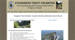 Desktop Screenshot of evergreentrout.org