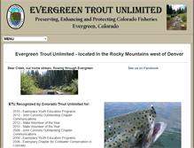 Tablet Screenshot of evergreentrout.org